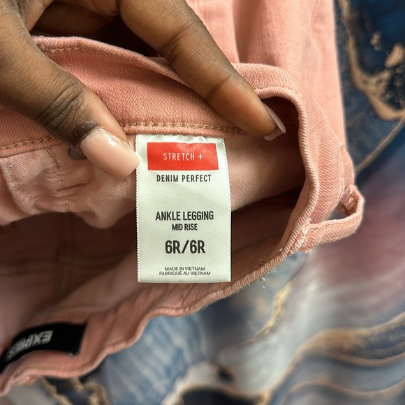 Pink salmon Express jeans - Picture 3 of 3